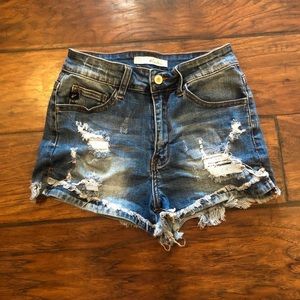 KanCan Denim Shorts - Mid Rise